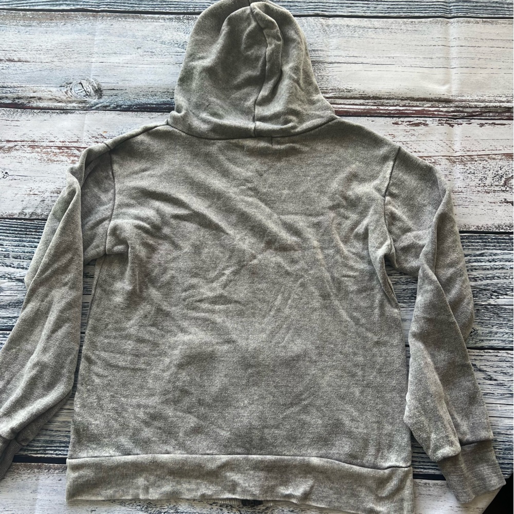 ✅ Ocean Drive Gray Zip-Up Hoodie. Zipper needs sewing - Picture 7 of 9